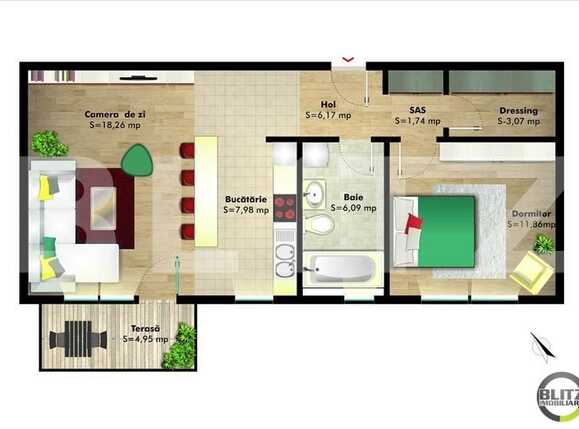 Apartament de vânzare 2 camere Grigorescu - 13337AV | BLITZ Cluj-Napoca | Poza2