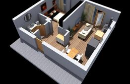 Apartament de 2 camere, 46mp, semifinisat, etaj intermediar, zona Corneliu Coposu