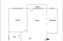 De vanzare 2 camere, 54 mp, imobil NOU, la 5 minute de Polus Center