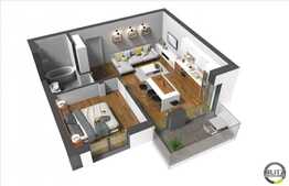 2 camere, 48,5 mp, decomandat, semifinisat, zona Intre Lacuri!