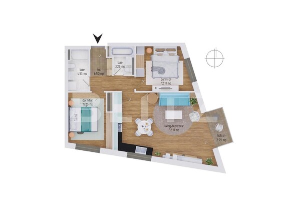 Apartament de vânzare 3 camere Dambul Rotund - 133588AV | BLITZ Cluj-Napoca | Poza1