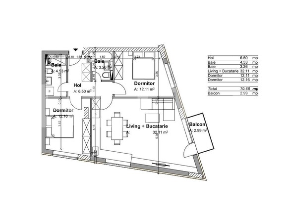 Apartament de vânzare 3 camere Dambul Rotund - 133588AV | BLITZ Cluj-Napoca | Poza2