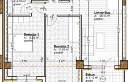 Apartament 3 camere, 63mp, 2 bai, etaj intermediar, zona Ansamblu Iris