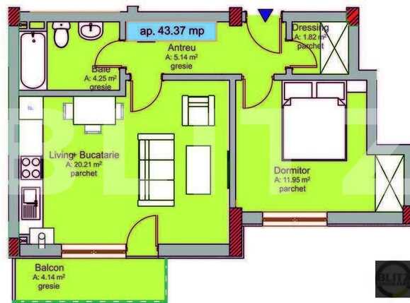 Apartament de vânzare 2 camere Marasti - 13370AV | BLITZ Cluj-Napoca | Poza1