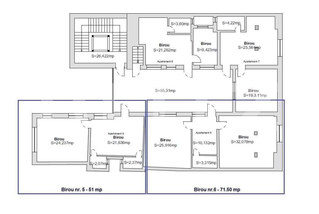 Spațiu birouri de închiriat Central - 134458SIB | BLITZ Cluj-Napoca | Poza5