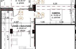 Apartamente 2 camere, 58mp, Iris