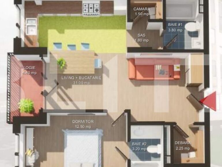 Apartament de vânzare 2 camere Manastur - 134576AV | BLITZ Cluj-Napoca | Poza1