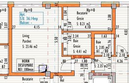 Apartament Studio, 36.14mp, bloc nou, Grigorescu 