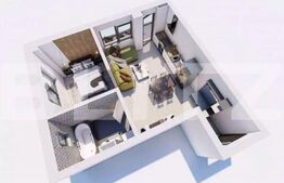 Apartament 2 camere, 37 mp, parcare subterana, Complex Beta