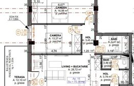 Apartament 3 camere, 75mp, Iris