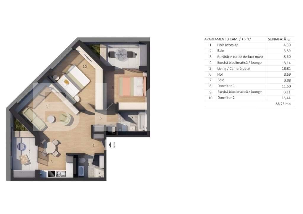 Apartament de vânzare 3 camere Floreşti - 134967AV | BLITZ Cluj-Napoca | Poza14