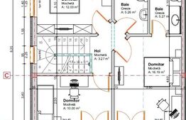 Casa cuplata, 4 camere, 120 mp util, 300 mp teren, cartierul Tineretului 