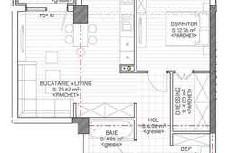 2 camere, 57 mp, imobil nou, semifinisat, zona Polus Center