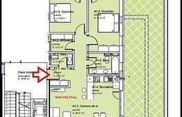 3 camere, 83.20 mp, semifinisat, terasa 23 mp, zona Lidl