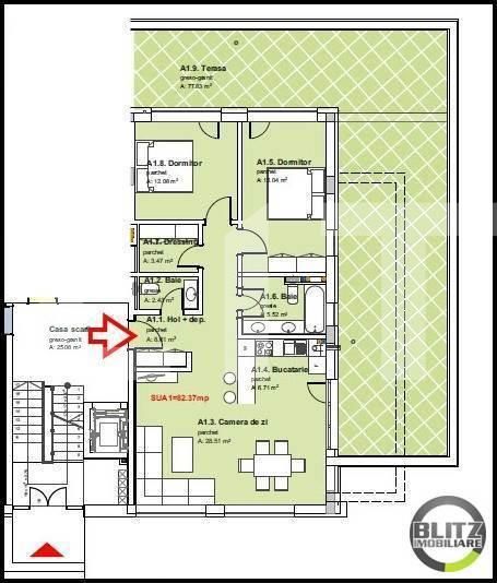 Apartament de vânzare 3 camere Andrei Mureşanu - 13514AV | BLITZ Cluj-Napoca | Poza2