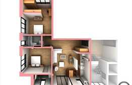 3 camere, 91 mp, semifinisat, terasa, zona Lidl