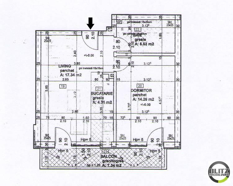 Apartament de vânzare 2 camere Floreşti - 1354AV | BLITZ Cluj-Napoca | Poza1