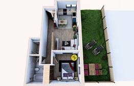 Apartament 2 camere, 50 mp, finisat, spatiu verde, zona Leroy Merlin Marasti