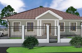 Proiect unic - Casa single premium - plan parter, 129mp utili, 500 mp, incalzire in pardoseala, Sanpetru