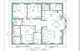 Proiect unic - Casa single premium - plan parter, 129mp utili, 500 mp, incalzire in pardoseala, Sanpetru