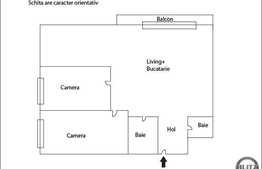 3 camere, 75 mp, parcare, complet mobilat, zona strazii Brancusi