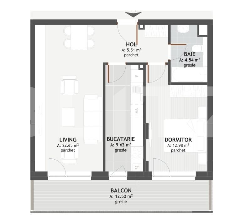 Apartament de vânzare 2 camere Floreşti - 135749AV | BLITZ Cluj-Napoca | Poza1