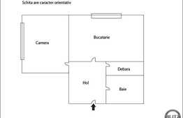 1 camera, 47 mp, garaj, 2 boxe, zona Piata Cipariu