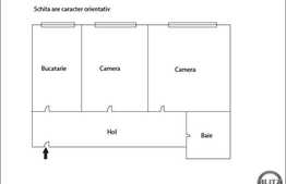 2 camere, 49 mp, decomandat, parcare, zona Piata Abator