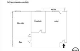 2 camere, 52 mp, balcon de 6 mp! Decomandat! Zona Terra! Partial finisat!