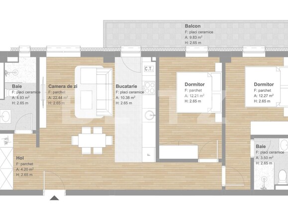 Apartament de vânzare 3 camere Floreşti - 135936AV | BLITZ Cluj-Napoca | Poza2