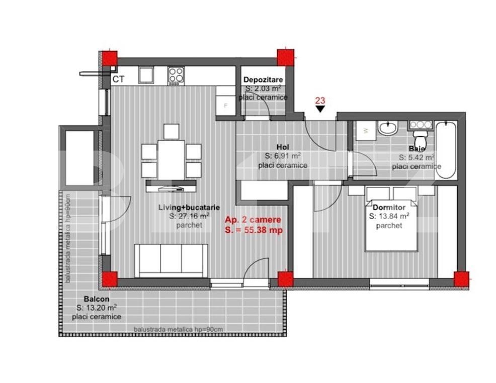 Apartament de vânzare 2 camere Floreşti - 136000AV | BLITZ Cluj-Napoca | Poza16