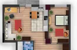 2 camere, 61,53 mp, semifinisat, zona strazii Slanic