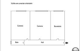 3 camere, 65 mp, decomandat, 2 garaje, mobilat, zona strazii Negoiu