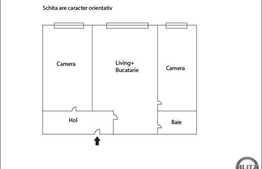 3 camere, 45 mp, mobilat, in apropierea strazii Aleea Retezat!
