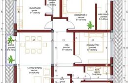 Casa parter 4 camere, 114mp, teren 700 mp, Jucu de sus