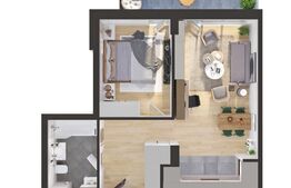  Apartment 2 camere, 49mp, bloc nou, zona Iris