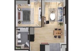 Apartament 2 camere 57mp, bloc nou, zona Iris 