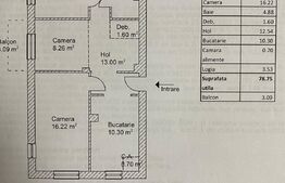 Apartament 4 camere ,79 mp utili,Calea Floresti