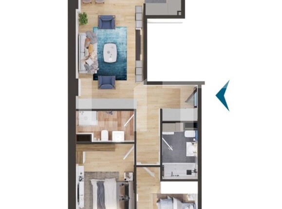 Apartament de vânzare 3 camere Iris - 136550AV | BLITZ Cluj-Napoca | Poza1