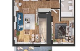 Apartament 2 camere, 60 mp, bloc nou, zona Iris