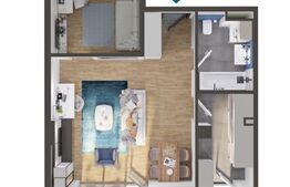 Apartament 2 camere, 49 mp, bloc nou, zona Iris