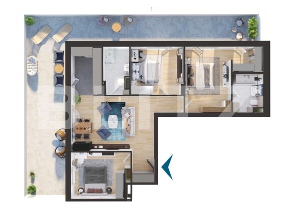 Apartament de vânzare 4 camere Iris - 136555AV | BLITZ Cluj-Napoca | Poza1