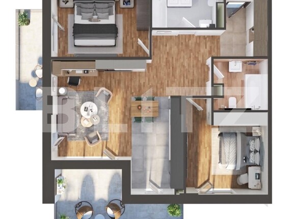 Apartament de vânzare 3 camere Iris - 136556AV | BLITZ Cluj-Napoca | Poza1