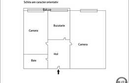 2 camere, 44 mp, etaj intermediar, boxa, zona strazii Fantanele