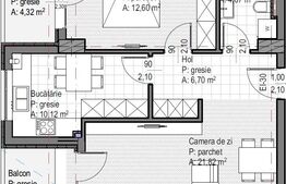 Apartament 2 camere finisat, 56 mp utili, 2 balcoane, etaj intermediar, Sopor!