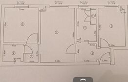 Apartament 3 camere, 42mp, zona Gemenii