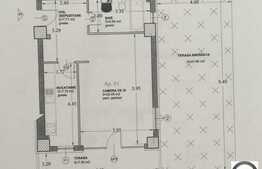 1 camera, 43.5 mp, decomandat, terasa, zona strazii Buna Ziua