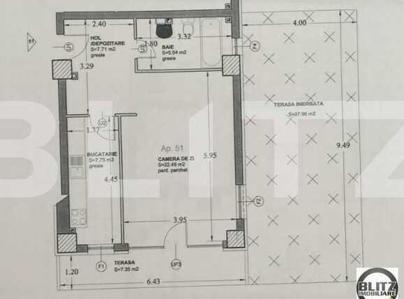 Garsonieră de vânzare Bună Ziua - 13724AV | BLITZ Cluj-Napoca | Poza3