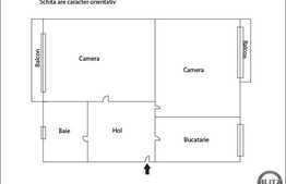 2 camere, 60 mp, decomandat, etaj intermediar, zona strazii Mircea Eliade