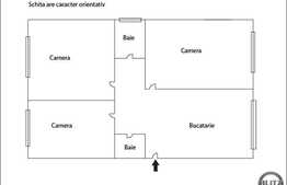 3 camere, 66 mp, parter, boxa, zona strazii Rapsodiei